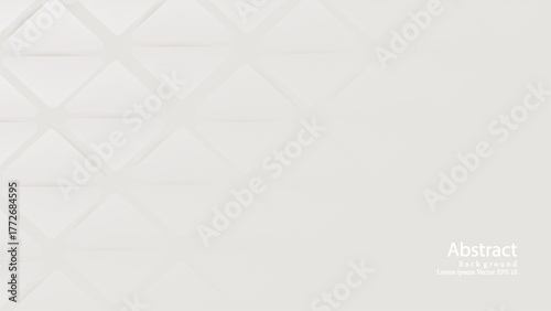 Description:
Minimalist white geometric background featuring repeating 3D diamond shapes with soft shadows and clean lines. Modern abstract texture