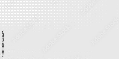 Modern dot white gray wave light technology texture background. Abstract big data digital concept art modern design art