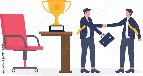 illustration of an agreement in employee transition from professional to fresh graduate
