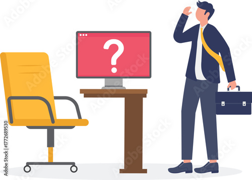 illustration of questioning job availability for a position
