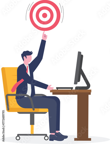  illustration of brainstorming to achieve business targets effectively
