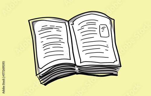 Book vector illustration doodle design.eps