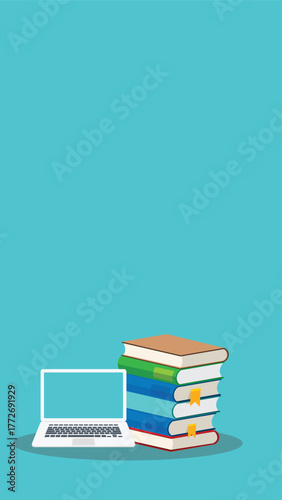 Online learning. Concept of webinar, business online training, education on computer or e-learning concept, video tutorial vector illustration	