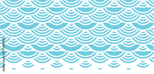 scales pattern japanesse ornament blue color backgound.eps