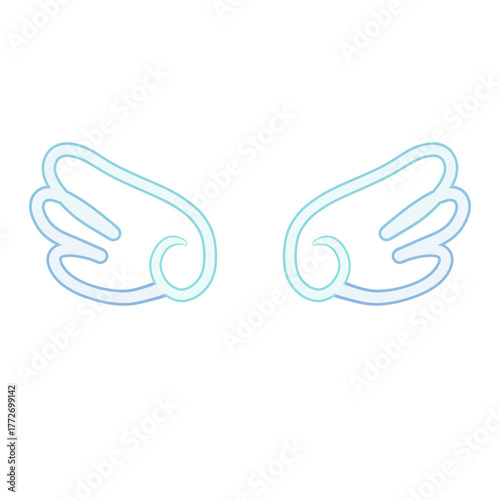 blue wing