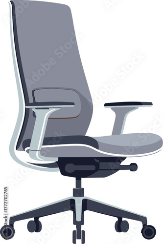 A modern, ergonomic office chair designed for comfort and productivity in a contemporary workspace.