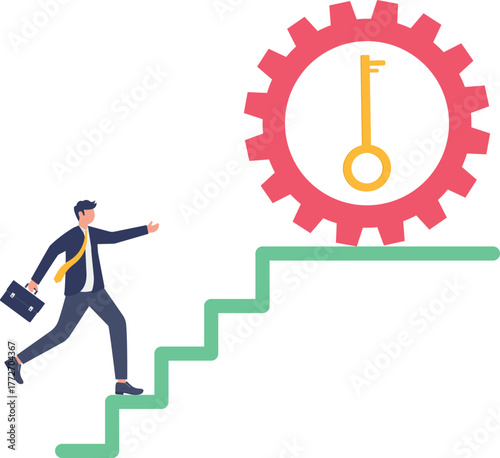 illustration of a good system generating great business ideas and innovations
