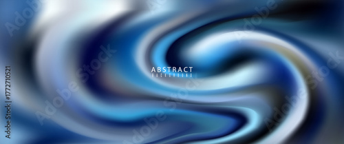 Blue Silver Fluid Abstract Background.vector illustration eps10