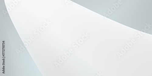 Silver foil background with metal mirror texture. Chrome gradient surface with light gloss simple abstract. Blured Vector