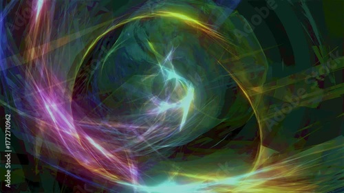 abstract fractal background light rotation
