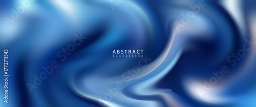 Blue Fluid Swirl Abstract Gradient Background.vector illustration eps10