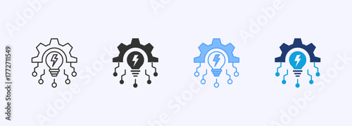 Emerging Technology Icon Set Multiple Style Collection