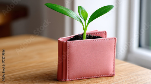 Small plant growing from op...