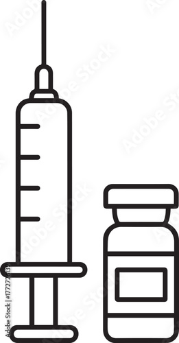 Syringe and Vial Icon