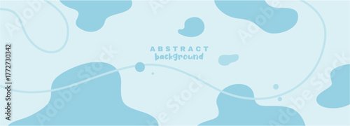Light blue aesthetic abstract background with smooth organic liquid-like forms and delicate lines