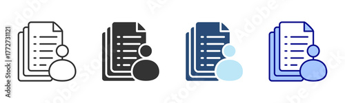 Task Icon Set. Designed In Multi Style