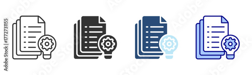 Project Icon Set. Designed In Multi Style