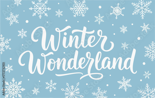 enchanting winter landscape with snowflakes and festive atmosphere capturing winter wonderland