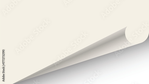Curled Paper Corner Vector – Realistic Page Turn Effect Design