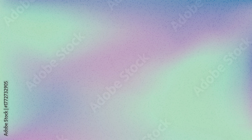 Vector illustration of soft colorful gradient background with smooth color transitions with trendy retro grain texture