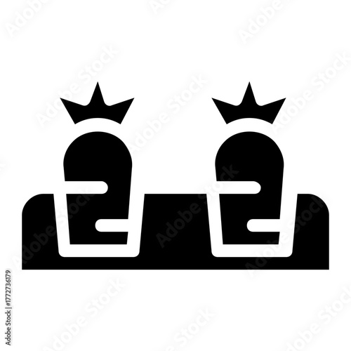 plants glyph icon illustration vector