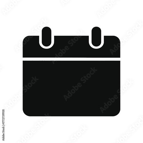 Minimalist wall calendar design with a dark silhouette