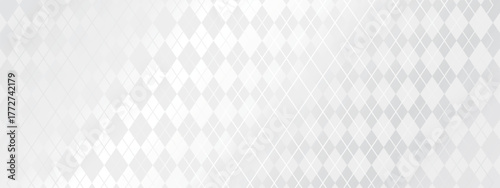 高級感のあるアーガイルのバナー　ホワイト