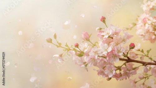 Wallpaper Mural Delicate blossoms grouped in light bunches Torontodigital.ca