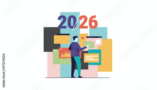 Analyst planning business strategy and financial growth targets for 2026