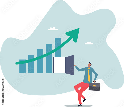 Business success secret, idea to growing business and achieve target .about a man and his life.