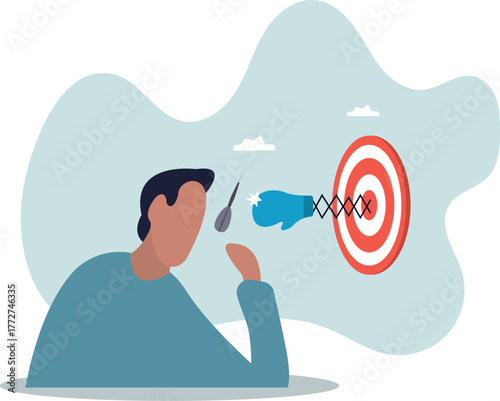 Tough time or career struggle, trouble, difficulty or obstacle to achieve business target, hard situation to losing .about a man and his life.