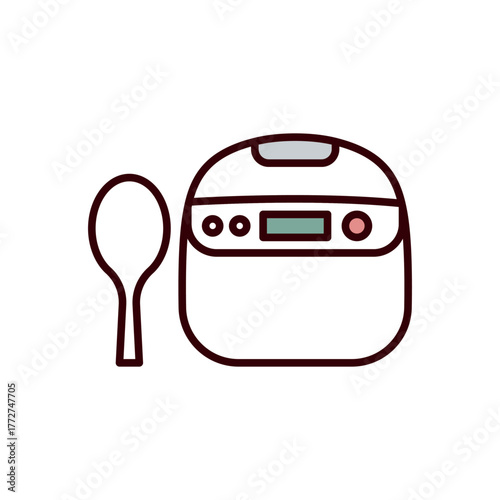 炊飯器のイラスト