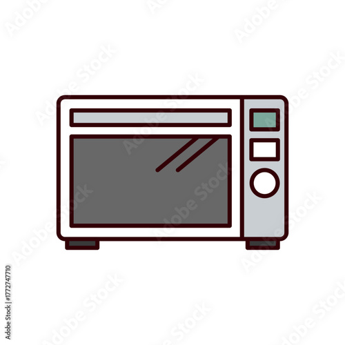 電子レンジのイラスト