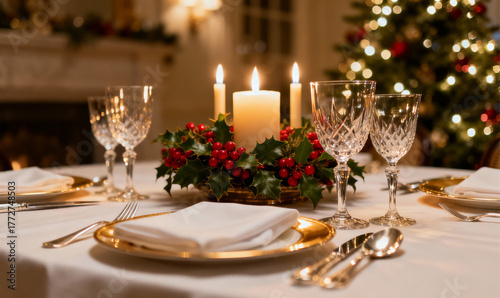 The Golden Glow of Christmas Dinner