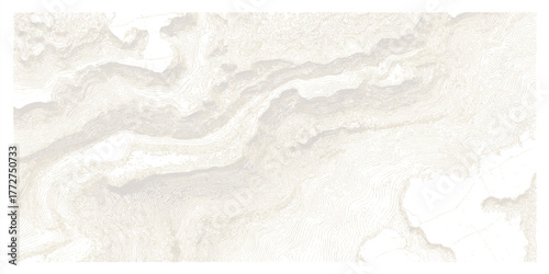 Topographic Contour Lines Map of Mountainous Terrain in Sepia Tones vector