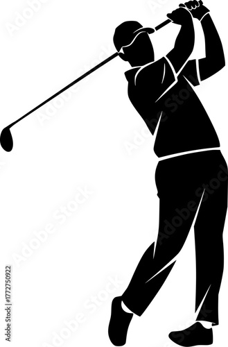 Golf player vector ilustration