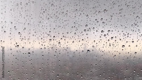 raindrops on glass window