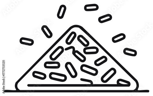 Pile of Pills and Scattered Capsules Illustration Health Medication Concept