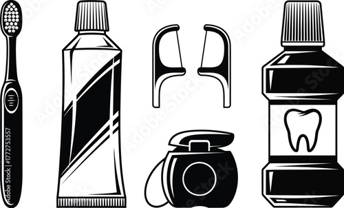 Essential dental hygiene tools for a healthy smile and clean mouth