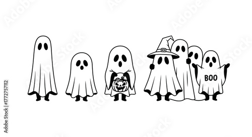 Enchanting spectral beings cavorting amidst the silvery moonlight beckoning the spirits of autumn