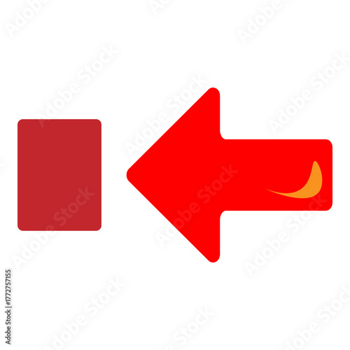 Red Thick arrow indicating data import or entry.