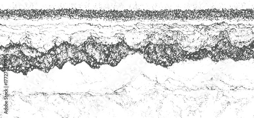 Abstract textured horizontal bands of dark gray and white background grunge