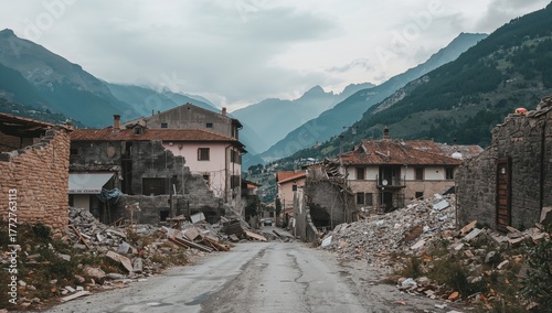 Amatrice after the disaster, erosion risk