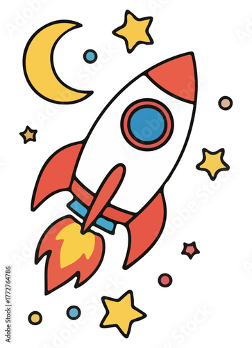 cartoon illustration sticker