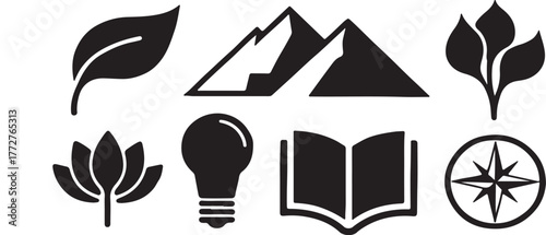 Versatile vector graphic elements set for modern design projects and creative illustrations