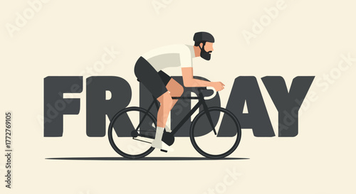 Celebrating Friday Freedom: A Cyclist's Anticipation for the Weekend Adventure Ride