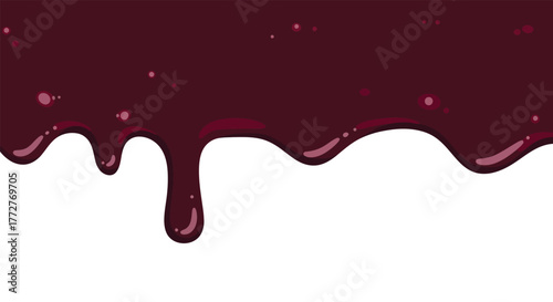 Illustration of Dripping Liquid, a Seamless Design Element for Creative Projects