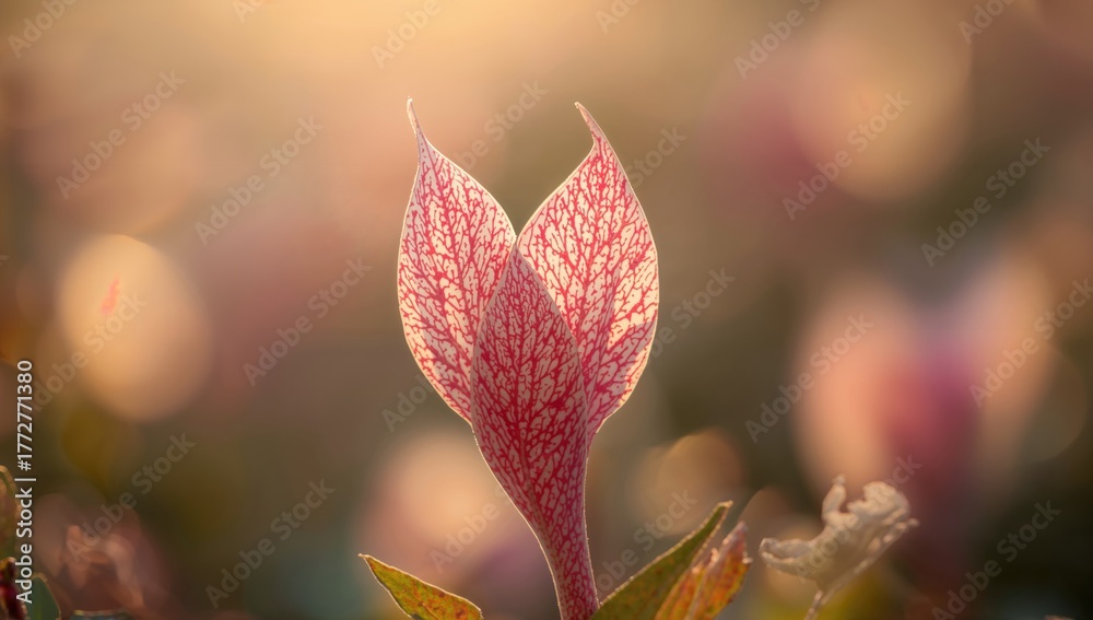 Obraz premium Alternanthera flower in the early hours, showcasing beauty in nature's morning light
