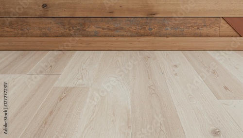 Close-up of light wooden fl...