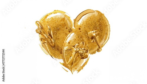 Gold glitter dots and brush...